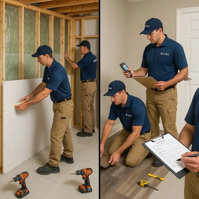 Repairs and Reconstruction process in Hudson, IA